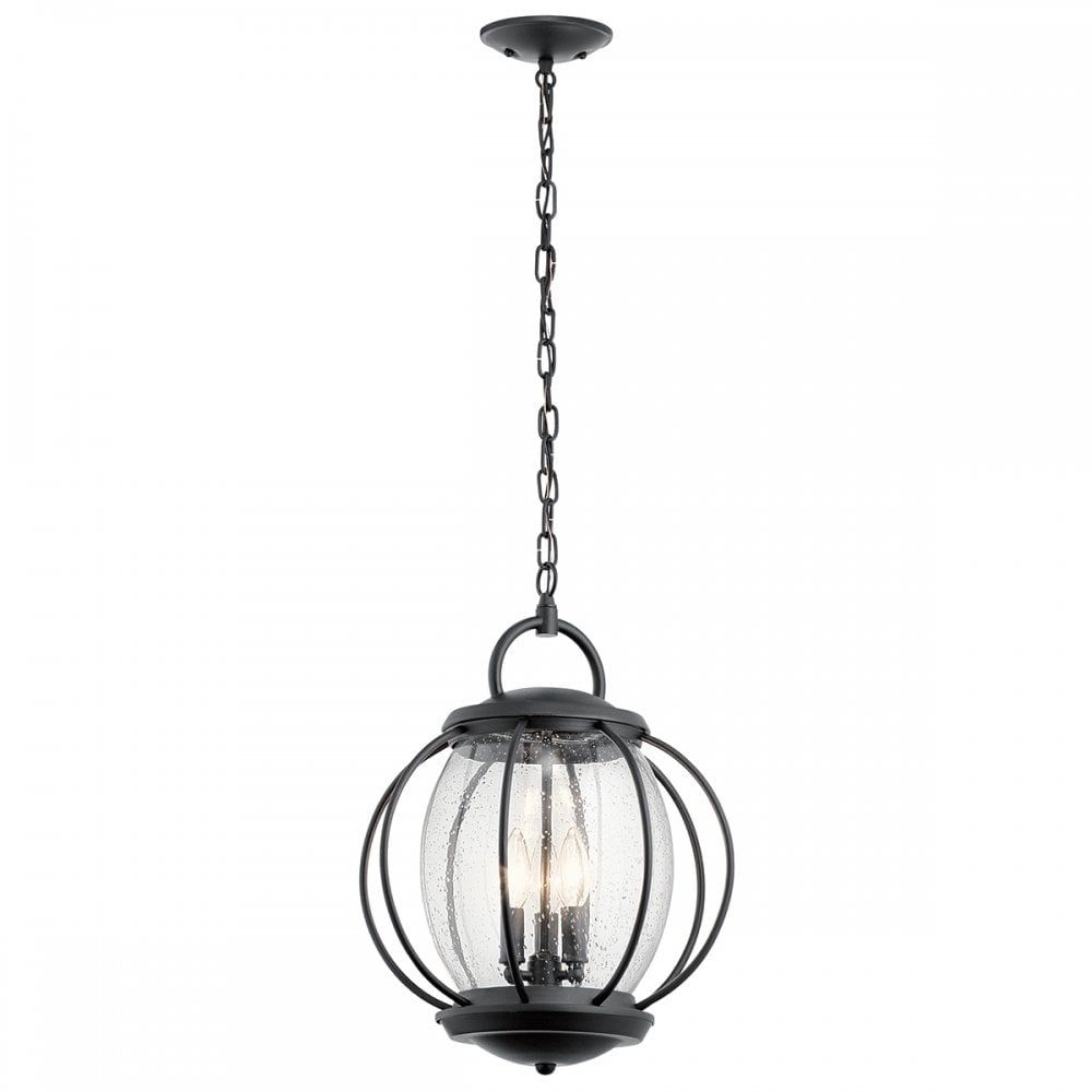 Featured Photo of 15 Collection of Textured Black Lantern Chandeliers