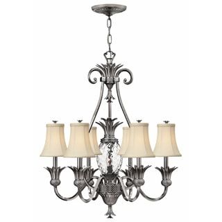 Hinkley Plantation 7 Light Chandelier In Pearl Bronze – Overstock – 21649225 Intended For Pearl Bronze Lantern Chandeliers (Photo 14 of 15)