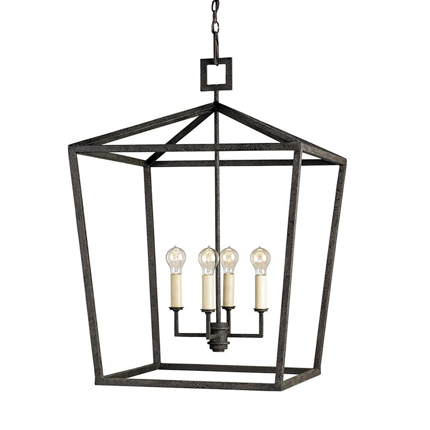 Hudson Lantern – Luxe Home Company Throughout Forged Iron Lantern Chandeliers (Photo 8 of 15)