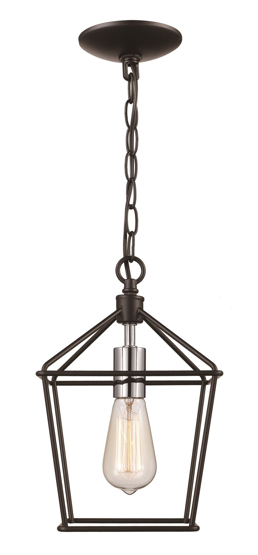 Lacey Too 1 Light Lantern Pendant : 30261 Bk Pc | Lighting Depot Intended For One Light Lantern Chandeliers (View 14 of 15)