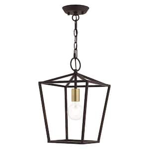 Lantern – Bronze – Pendant Lights – Lighting – The Home Depot Throughout Pearl Bronze Lantern Chandeliers (Photo 12 of 15)