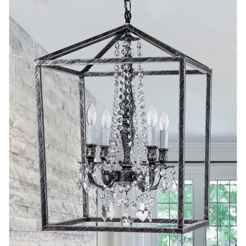 Lantern Chandeliers | Find Great Ceiling Lighting Deals Shopping At  Overstock In Cream And Rusty Lantern Chandeliers (Photo 13 of 15)
