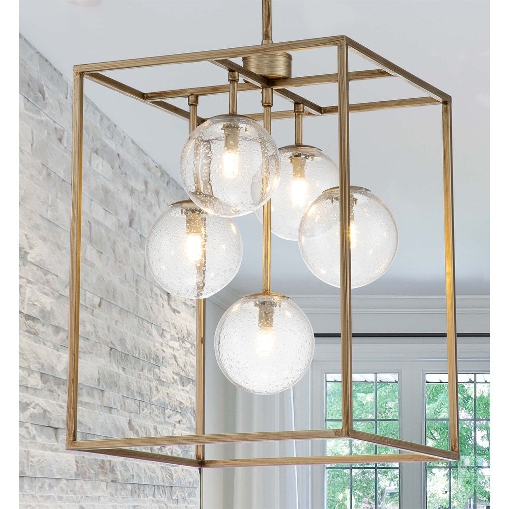 Lantern Chandeliers | Find Great Ceiling Lighting Deals Shopping At  Overstock Throughout Brushed Champagne Lantern Chandeliers (View 11 of 15)