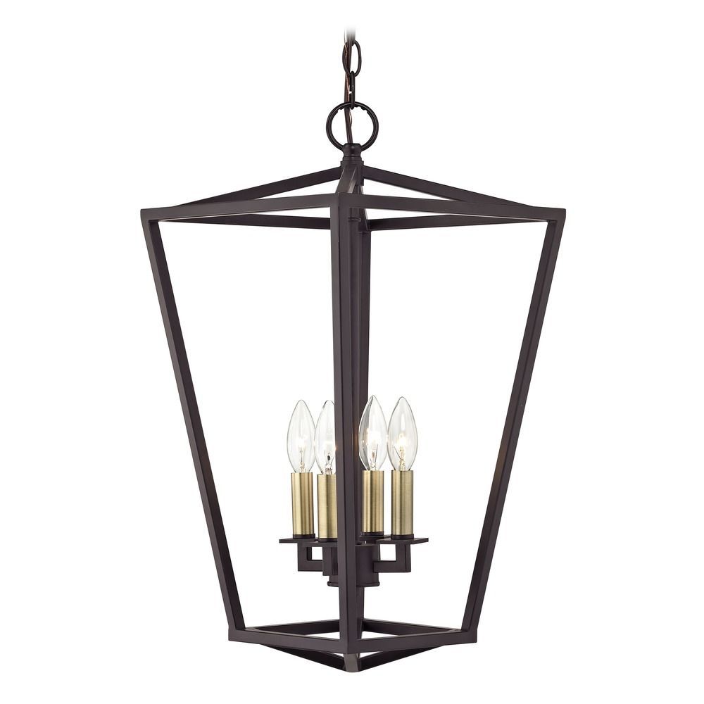 Lantern Pendant Light 4 Lt 23 Inch Tall Bronze And Brass | 1798 30/72 |  Destination Lighting With 23 Inch Lantern Chandeliers (View 1 of 15)