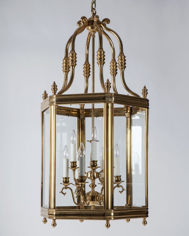Large Brass Lantern (ahl4109) | Remains | Brass Lantern, Crystal Chandelier  Lighting, Lanterns With Regard To Aged Brass Lantern Chandeliers (View 7 of 15)