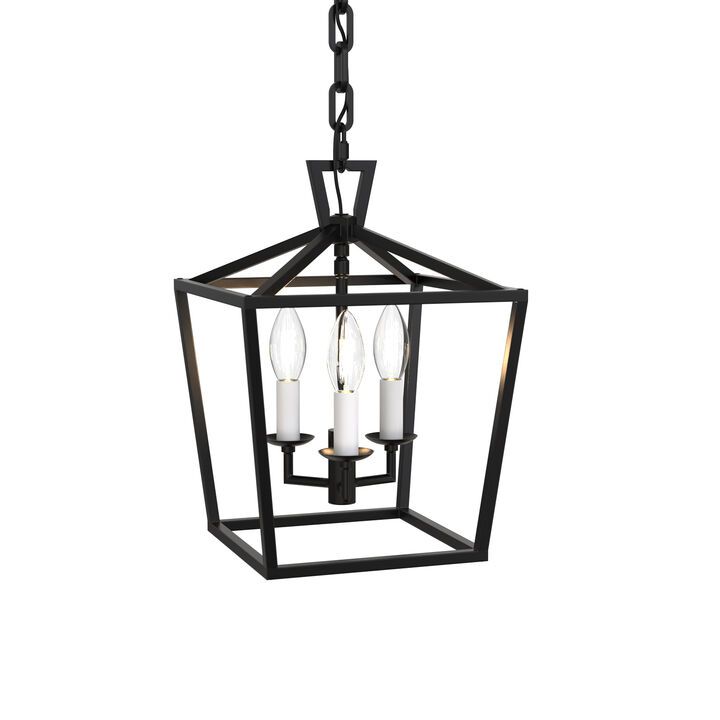 Lights | Ceiling | Pendant Lighting | Anover Small Lantern Pendant,  Matte Black Within Black With White Lantern Chandeliers (Photo 2 of 15)