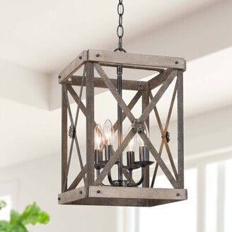 Metal And Wood Lantern | Shop The Largest Collection | Shopstyle In Distressed Oak Lantern Chandeliers (Photo 14 of 15)