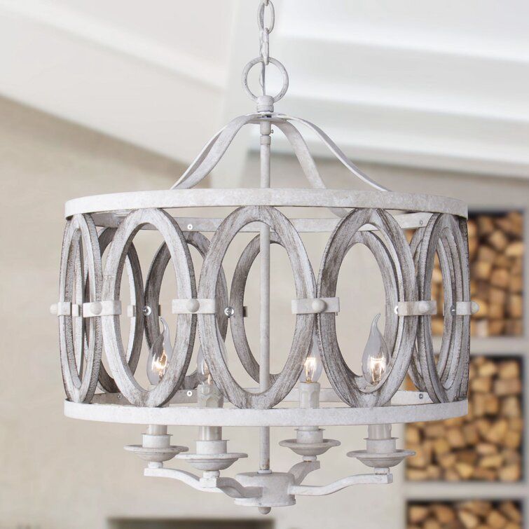 Ophelia & Co. Stephenson Dimmable Lantern Chandelier & Reviews | Wayfair Within Driftwood Lantern Chandeliers (Photo 13 of 15)
