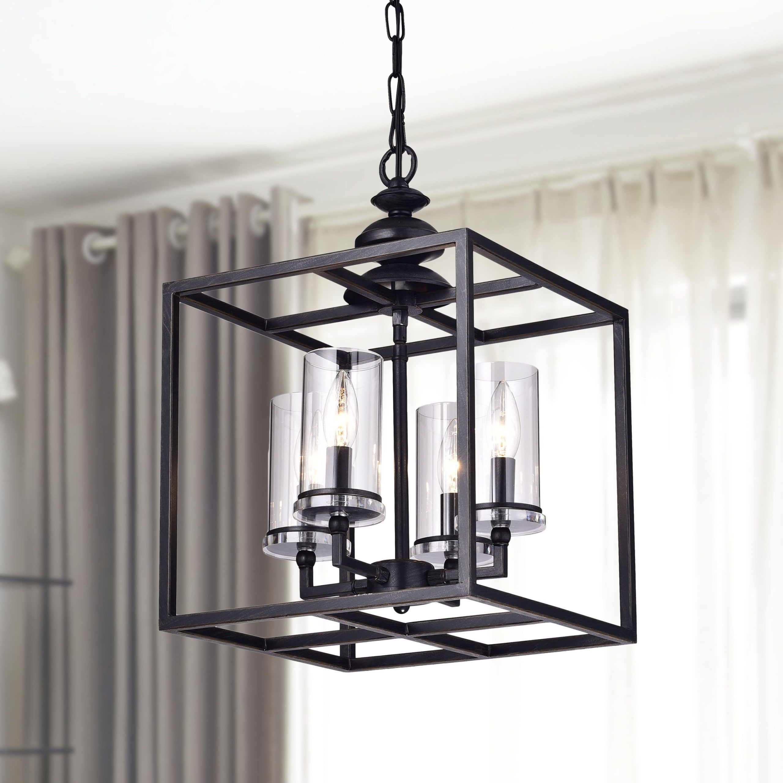 Overstock: Online Shopping – Bedding, Furniture, Electronics, Jewelry,  Clothing & More | Square Chandelier, Lantern Chandelier, Indoor Chandelier Inside Distressed Black Lantern Chandeliers (Photo 6 of 15)