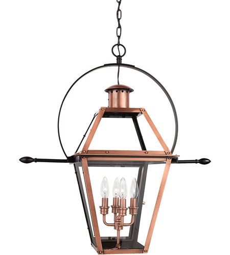 Quoizel Ro1914ac Rue De Royal 4 Light 28 Inch Aged Copper Outdoor Hanging  Lantern In 28 Inch Lantern Chandeliers (View 3 of 15)
