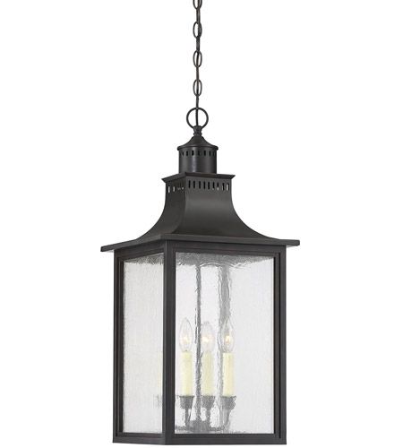 Savoy House 5 252 25 Monte Grande 4 Light 13 Inch Slate Outdoor Hanging  Lantern Within 25 Inch Lantern Chandeliers (View 15 of 15)