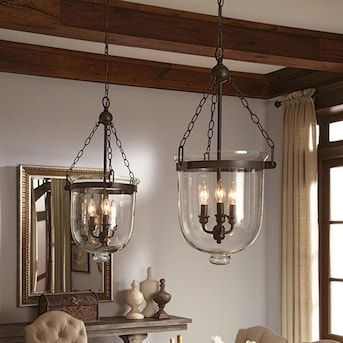 Sea Gull Lighting Westminster Autumn Bronze Traditional Clear Glass Urn  Pendant Light In The Pe… | Rustic Light Fixtures, Kitchen Lighting  Fixtures, Rustic Lighting For Bronze Lantern Chandeliers (View 8 of 15)