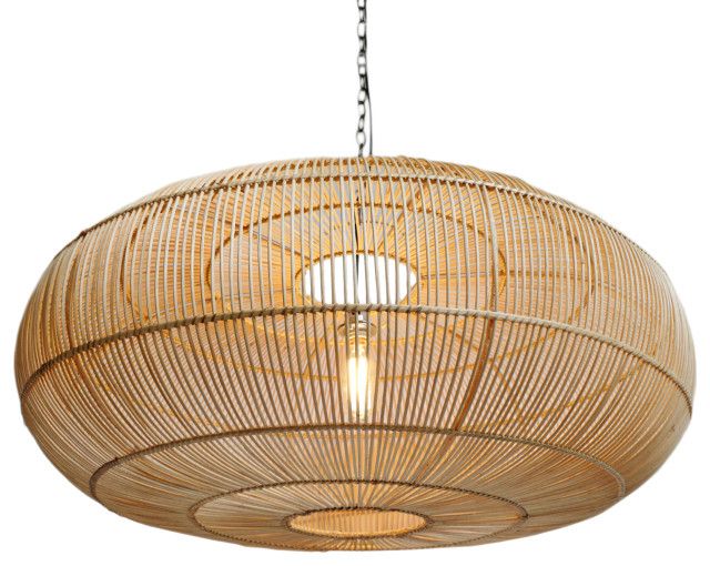 Ubud Rattan Lantern Large – Tropical – Pendant Lighting  Design Mix  Furniture | Houzz Within Rattan Lantern Chandeliers (Photo 12 of 15)