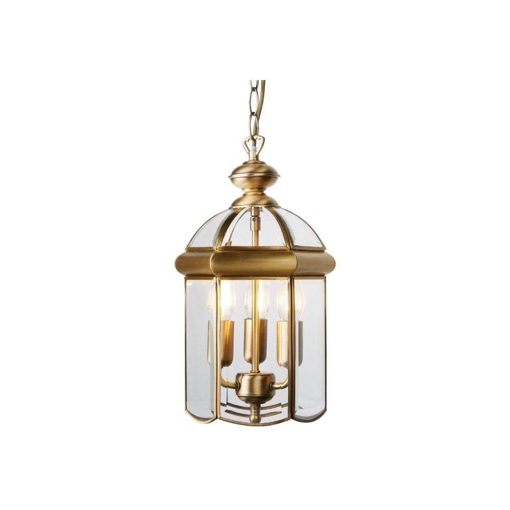 Victorian Style Antique Brass Hall Lantern Regarding Aged Brass Lantern Chandeliers (View 8 of 15)