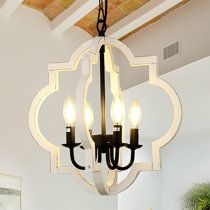 Wayfair | Lantern White & Cream Finish Chandeliers You'll Love In 2022 With Regard To Cream And Rusty Lantern Chandeliers (View 5 of 15)