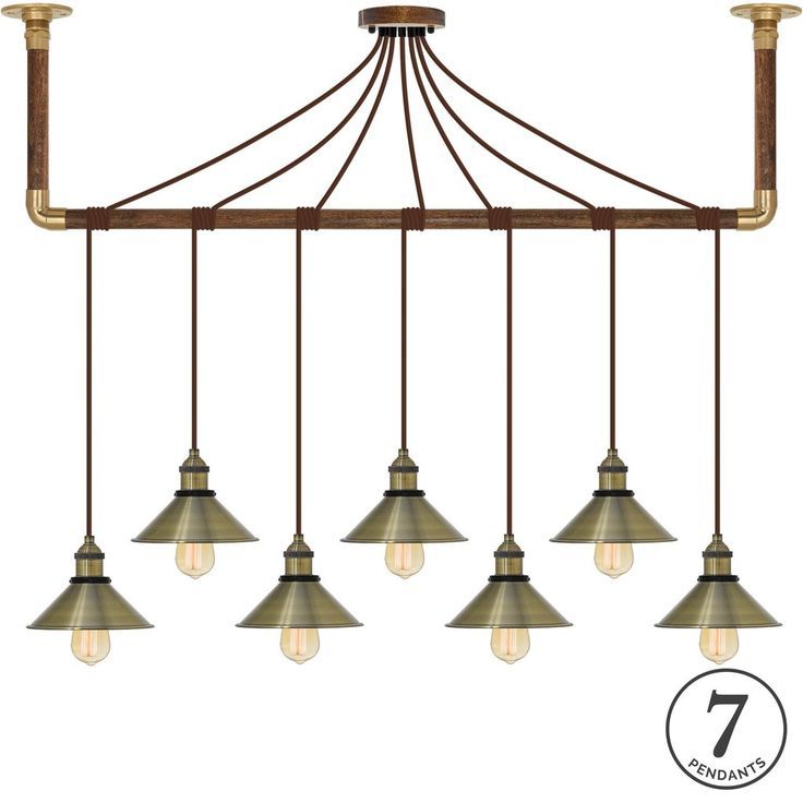 Wrap Chandelier: Brown And Antique Brass Shades | Pendant Light, Chandelier,  Ceiling Lights Intended For Brass Wrapped Lantern Chandeliers (View 3 of 15)