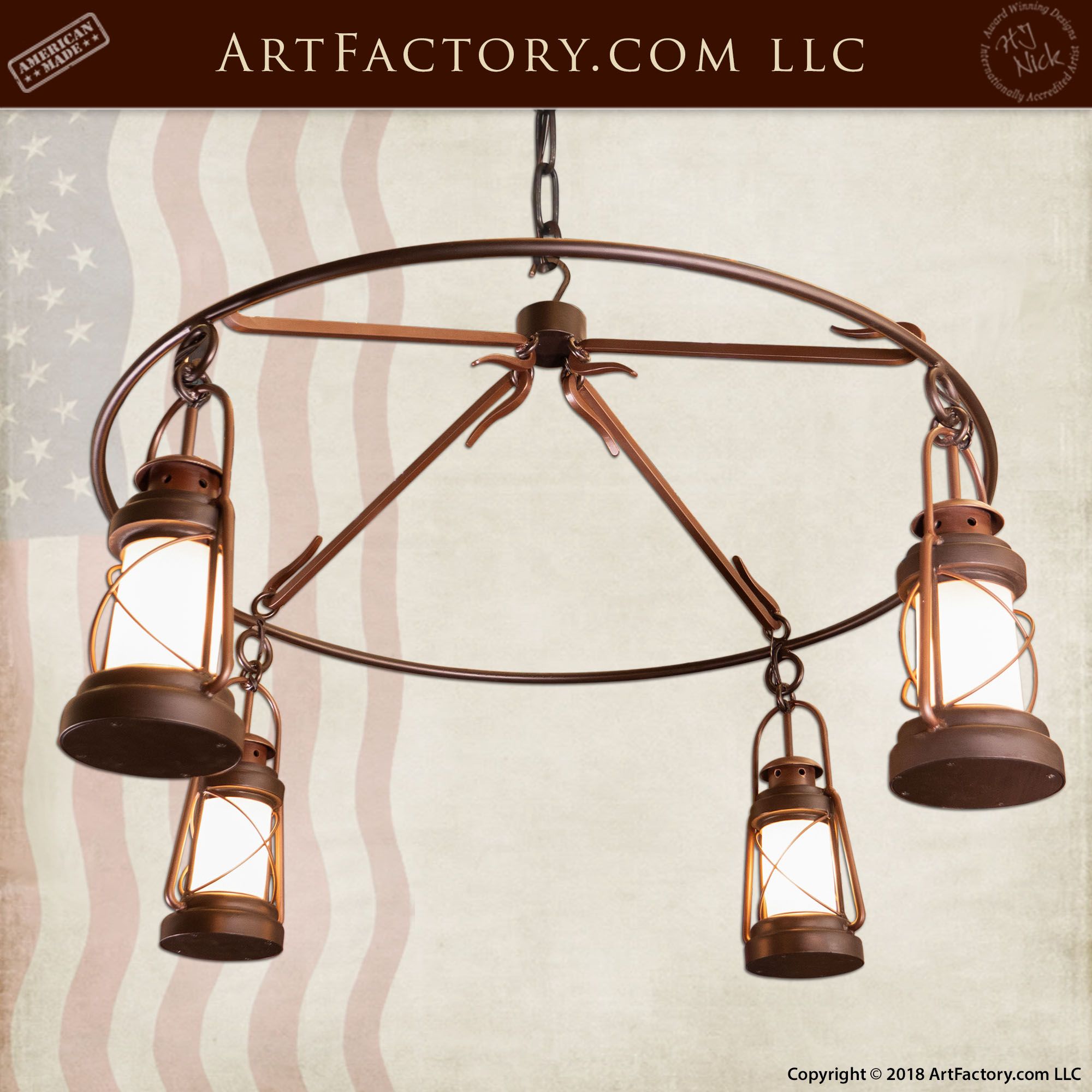 Wrought Iron Lantern Chandelier: Hand Forgedmaster Blacksmiths Intended For Forged Iron Lantern Chandeliers (Photo 10 of 15)