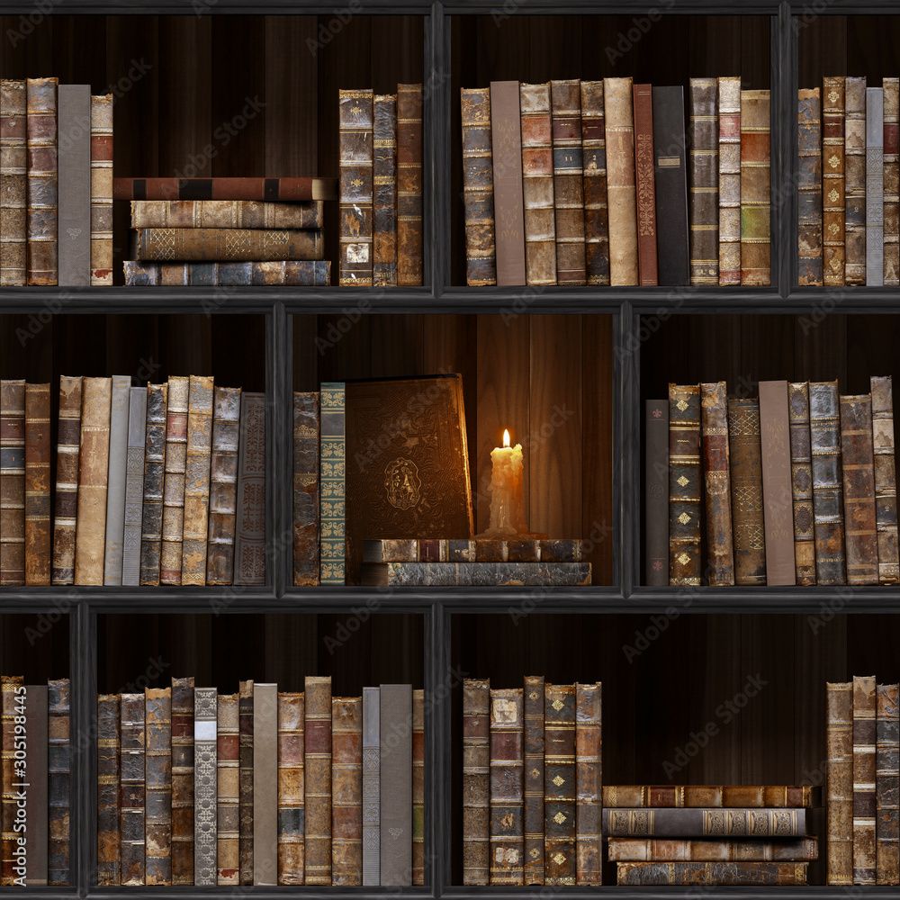 06 Of 30 Black Wood Bookshelf. Old Books Seamless Texture (vertically And  Horizontally). Tiled Bookshelf Background. Also Tiled With Other Textures  From Same Set In My Gallery. Pack (View 5 of 15)