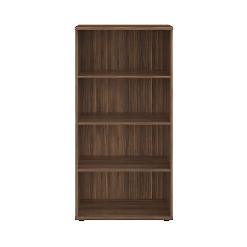 1600 Wooden Bookcase (450mm Deep) Dark Walnut In Dark Walnut Bookcases (View 2 of 15)