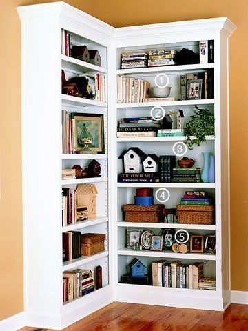 18 Effortless Ways To Style Bookshelf Decor | Living Room Shelves, Built In  Bookcase, Bookcase Decor Intended For Corner Bookcases (Photo 15 of 15)