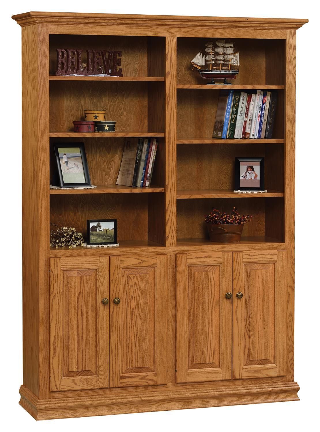 48" Traditional Bookcase With Optional Doorsdutchcrafters Amish Regarding 48 Inch Bookcases (View 4 of 15)