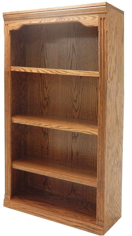 48"h Traditional Oak Bookcase Throughout Oak Bookcases (Photo 15 of 15)