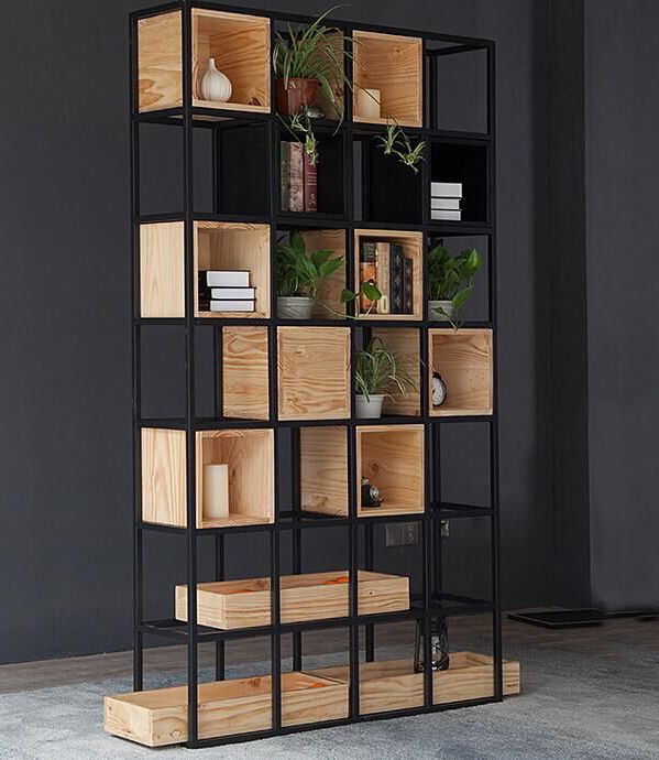 American Country Square Loft Design Shelving / Black Iron Book Shelf – Buy  Wall Shelf,industrial Shelf,modern Book Shelf Product On Alibaba In Square Iron Bookcases (View 6 of 15)