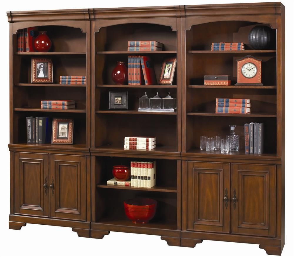 Aspenhome Richmond I40 2x332+3 Large Bookcase Wall | Dunk & Bright  Furniture | Combination Bookcases Within Brown Bookcases (View 6 of 15)