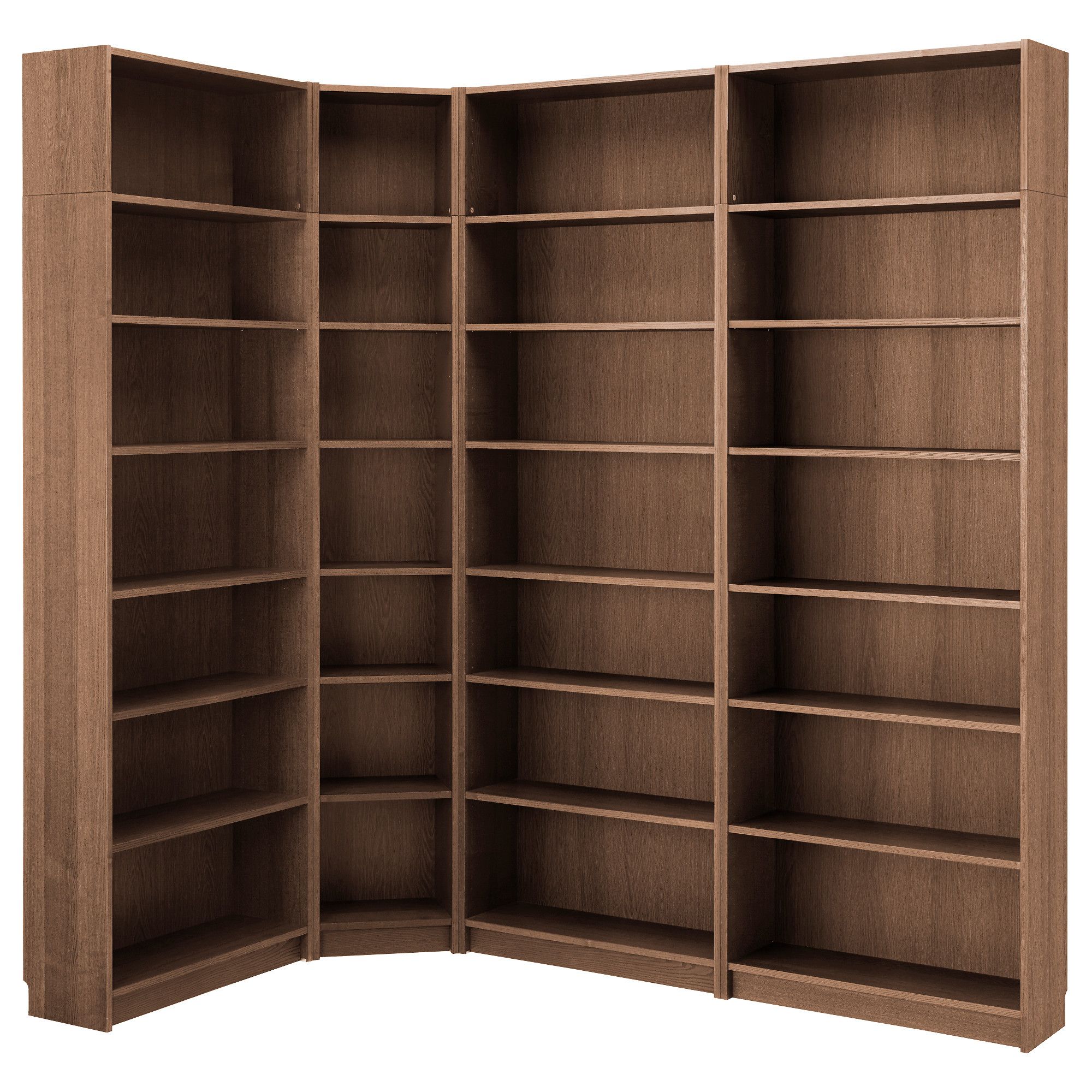 Billy Bookcase Brown Ash Veneer 215/135x28x237 Cm | Ikea Lietuva In Brown Bookcases (View 1 of 15)