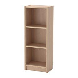 Billy Bookcase White Stained Oak Veneer 40x28x106 Cm | Ikea Lietuva With Oak Bookcases (Photo 7 of 15)