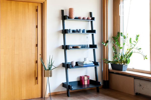 Black Wooden Large Scale Bookcase | Pib Intended For Textured Black Bookcases (View 3 of 15)