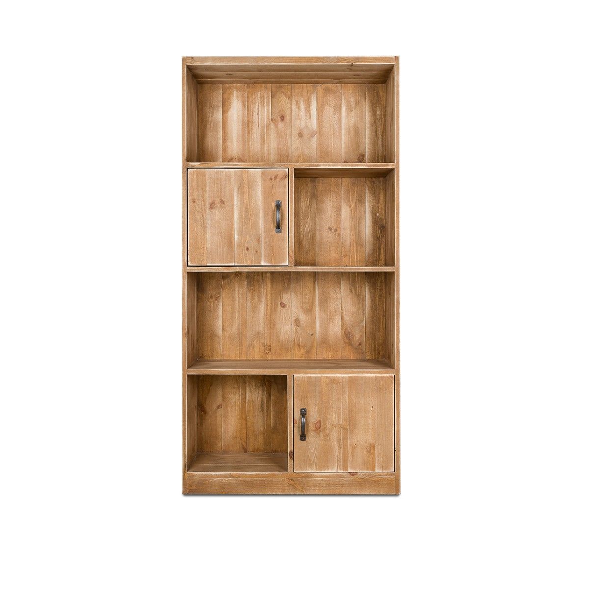 Bookcase In Solid Wood Albane| Dendro Within Wooden Compartment Bookcases (Photo 1 of 15)