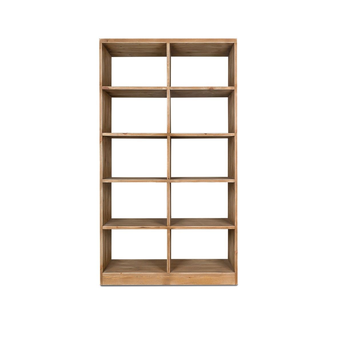 Bookcase In Solid Wood Luce| Dendro With Regard To Wooden Compartment Bookcases (View 2 of 15)