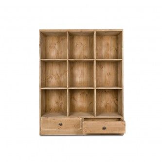 Bookcase In Solid Wood Rosalie| Dendro Inside Wooden Compartment Bookcases (View 11 of 15)