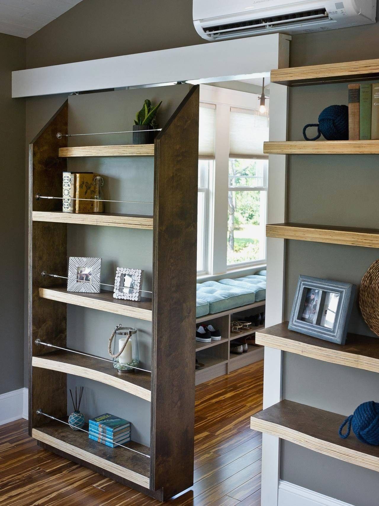 Bookcase Sliding Doors – Ideas On Foter With Sliding Barn Door Wall Bookcases (View 10 of 15)