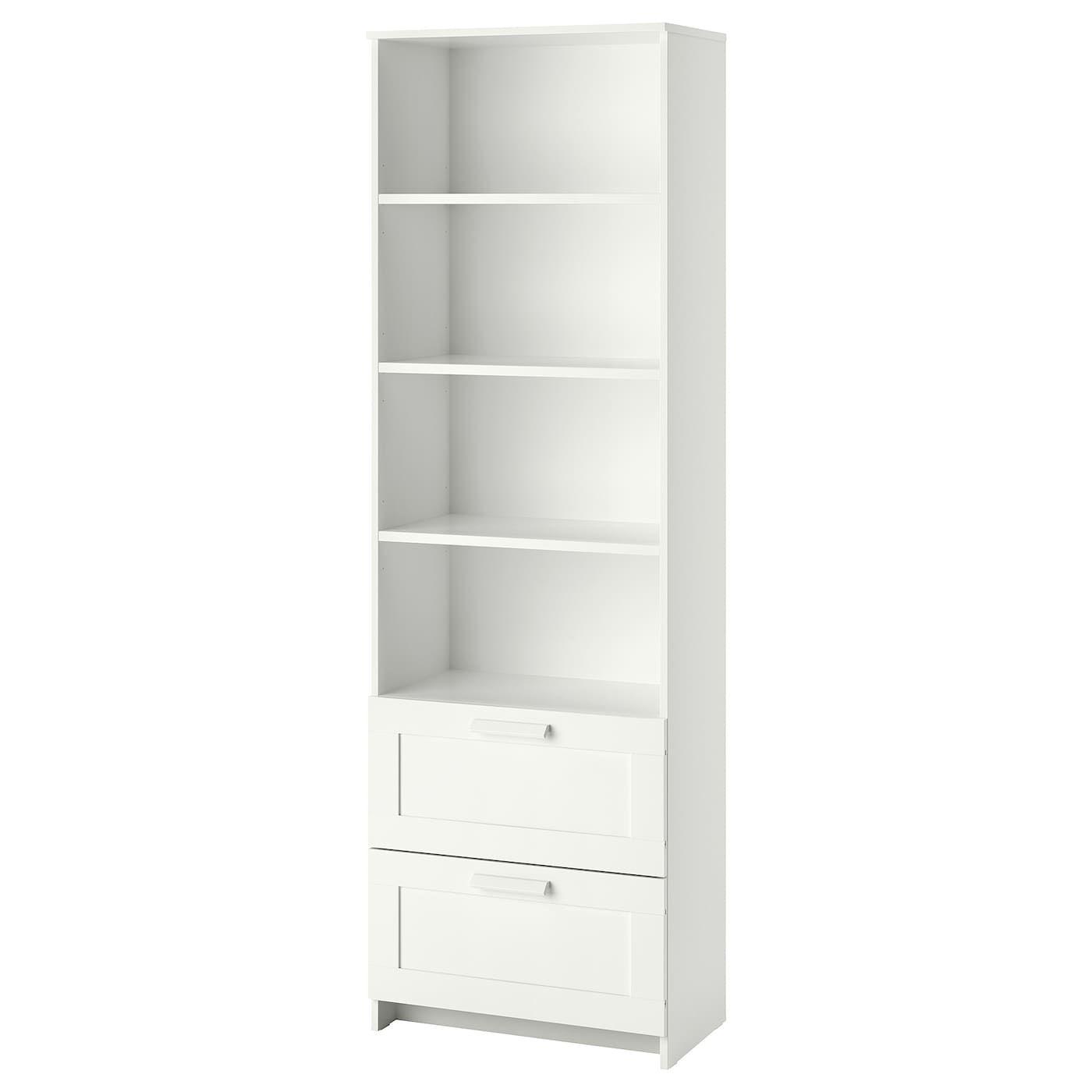 Brimnes Bookcase, White, 235/8x743/4" – Ikea Intended For Two Drawer Bookcases (View 13 of 15)