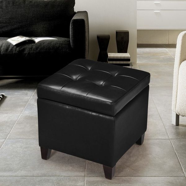 Buy Black Ottomans & Storage Ottomans Online At Overstock | Our Best Living  Room Furniture Deals With Regard To Black Ottomans (View 13 of 15)