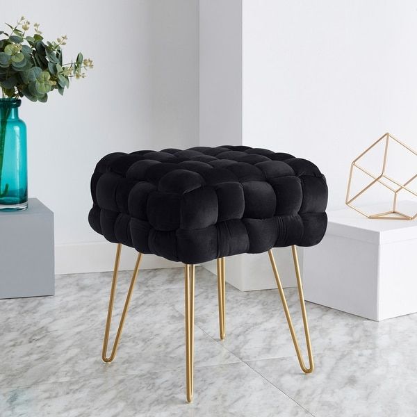 Buy Black Ottomans & Storage Ottomans Online At Overstock | Our Best Living  Room Furniture Deals Within Black Ottomans (View 5 of 15)