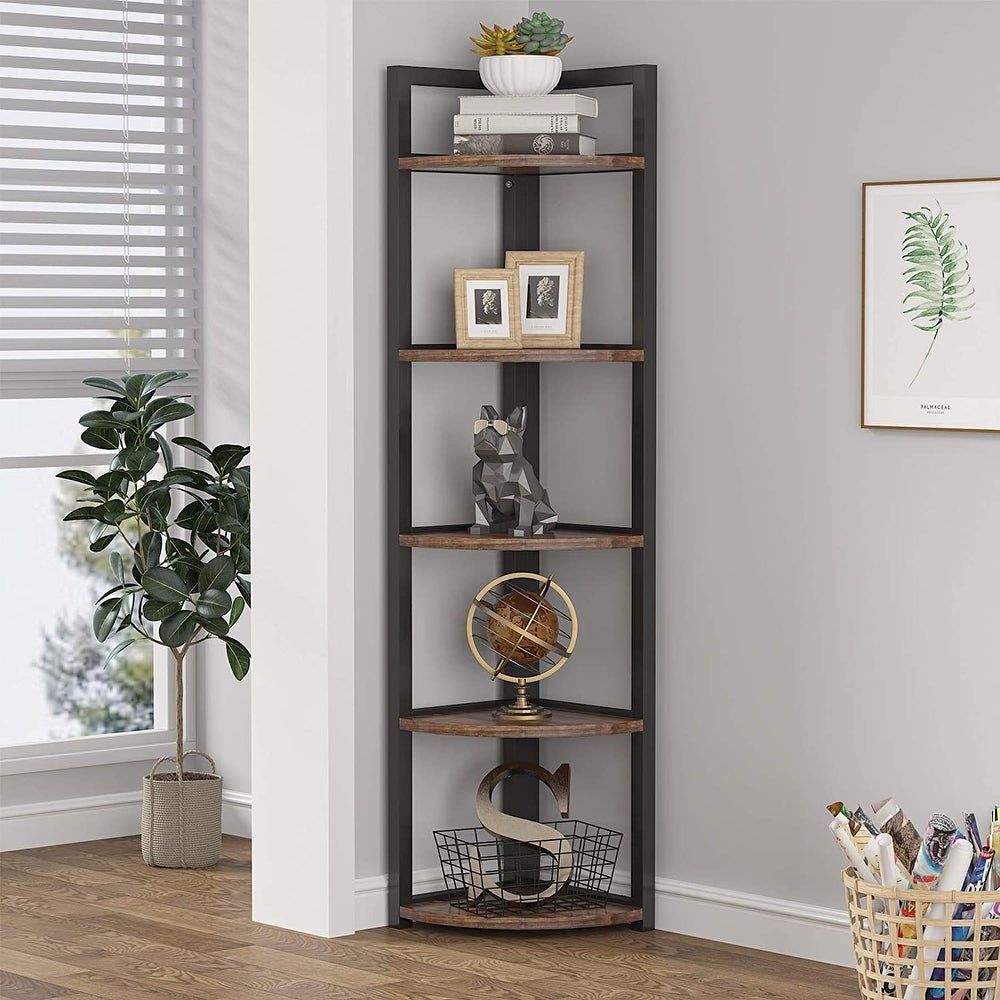 Buy Corner Bookshelves & Bookcases Online At Overstock | Our Best Living  Room Furniture Deals For Mirrored Bookcases With 3 Shelves (Photo 15 of 15)