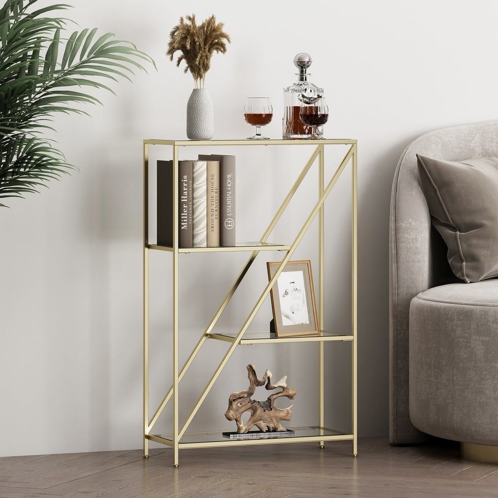 Buy Gold Bookshelves & Bookcases Online At Overstock | Our Best Living Room  Furniture Deals Intended For Gold Glass Bookcases (View 12 of 15)
