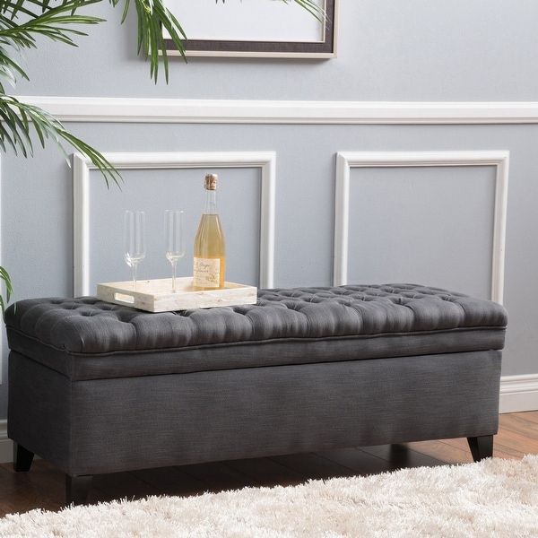 Buy Grey Ottomans & Storage Ottomans Online At Overstock | Our Best Living  Room Furniture Deals In Gray Ottomans (View 9 of 15)