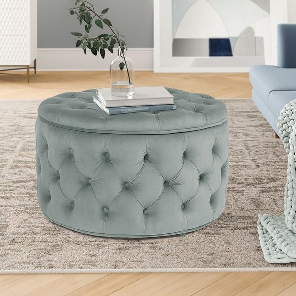 Buy Grey Ottomans & Storage Ottomans Online At Overstock | Our Best Living  Room Furniture Deals With Gray Ottomans (View 8 of 15)