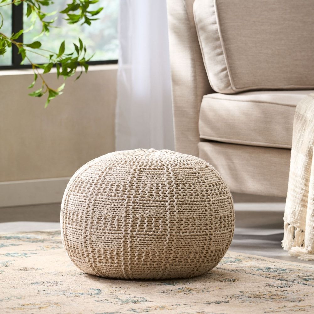 Buy Ivory Ottomans & Storage Ottomans Online At Overstock | Our Best Living  Room Furniture Deals With Regard To Soft Ivory Geometric Ottomans (View 7 of 15)