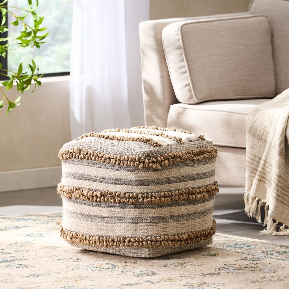 Buy Natural Ottomans & Storage Ottomans Online At Overstock | Our Best  Living Room Furniture Deals Intended For Natural Ottomans (View 1 of 15)