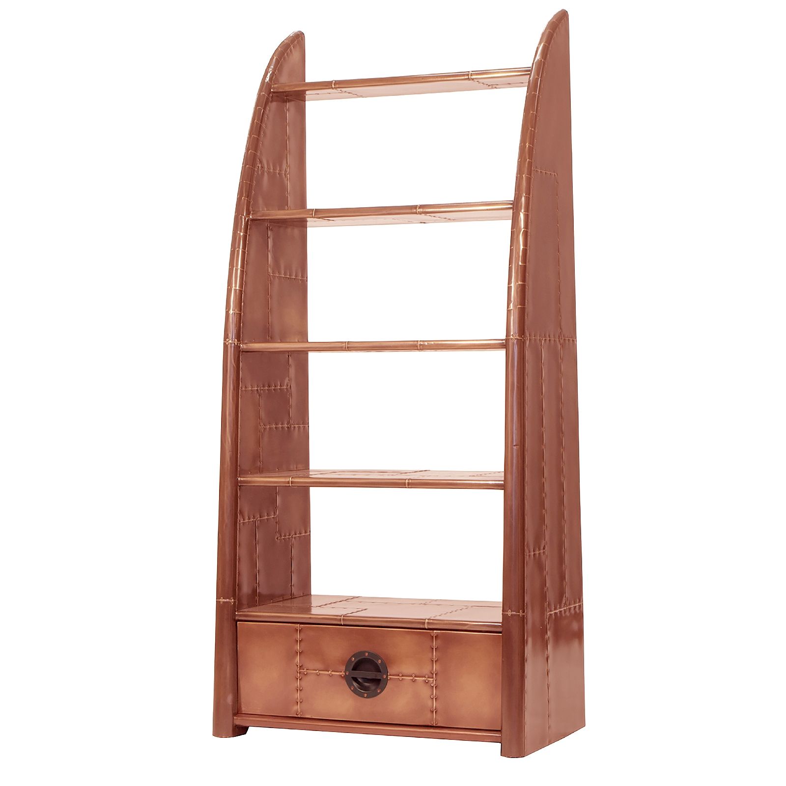 Carlton Avaitor Wing Bookcase In Vintage Copper – Living Room Furniture –  Carlton Furniture Ltd For Antique Copper Bookcases (View 1 of 15)