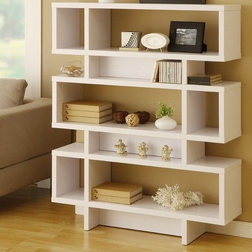 Celio Three Tier Bookcase / Display Cabinet In Matte White – Modern –  Storage Cabinets | Houzz | Living Room Shelves, Bookshelf Design, White  Bookcase With Three Tier Bookcases (View 11 of 15)