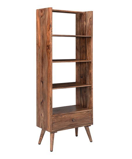 Coast To Coast Brownstone Nut Brown Finish Bookcase | Best Price And  Reviews | Zulily Throughout Nut Brown Finish Bookcases (View 2 of 15)