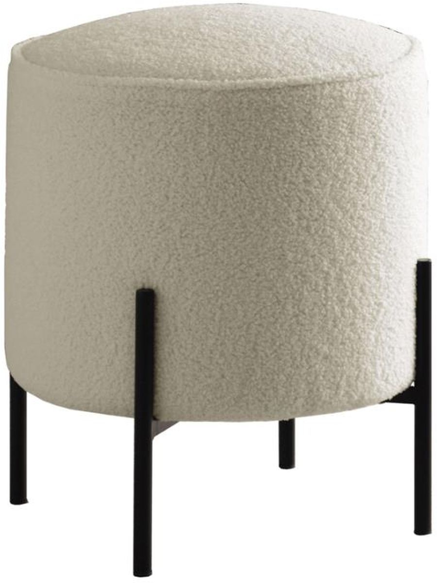 Coaster® Beige/matte Black Ottoman | Midwest Clearance Center | St (View 2 of 15)