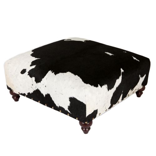 Cowhide Footstools And Ottomans | Zulucow Inside White Cow Hide Ottomans (View 11 of 15)