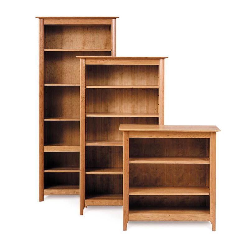 Custom Shaker Cherry Wood Bookcases | Made In Vt, Usa | Go Green! With Natural Handmade Bookcases (View 8 of 15)